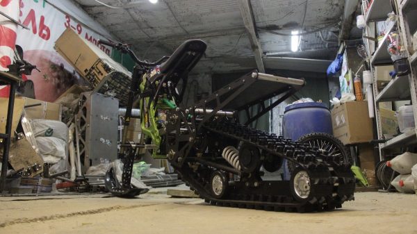 Surron snowbike_sur ron snowbike kit_Surron snowmobile kit_Surron tracked chassis_Суррон сноубайк_7