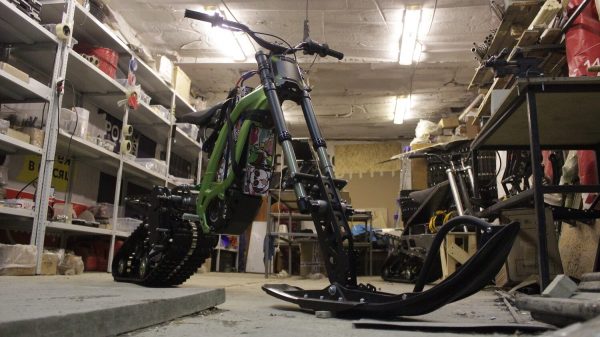 Surron snowbike_sur ron snowbike kit_Surron snowmobile kit_Surron tracked chassis_Суррон сноубайк_8