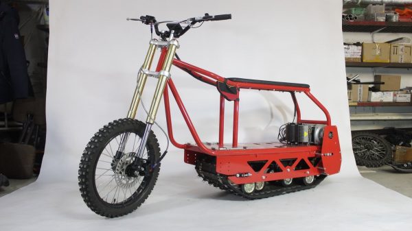 Электрический вездеход_сноубайк_electric atv_tracked vehicle_snowbike_5