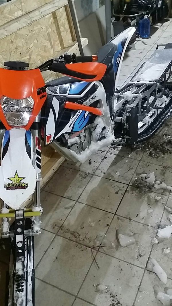 KTM Freeride electric snowbike_electric snowmobile_snowbike kit for KTM Freeride_12